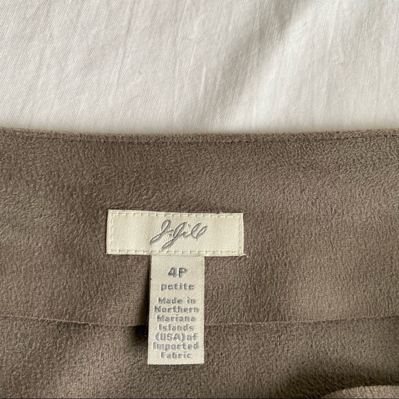 J.Jill UltraSuede Modest Gored MIDI Skirt - Picture 6 of 11